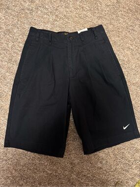 Nike Black Men’s canvas shorts NWT
